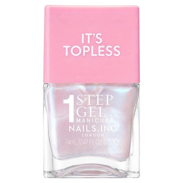 Nails.INC It's Topless Kat Baby Pink Iridescent 14Ml