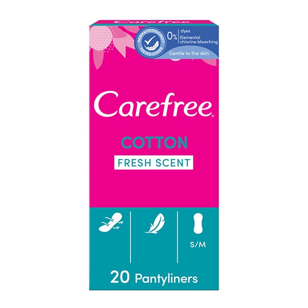 Carefree Fresh Breathable Pantyliners 20 Pack