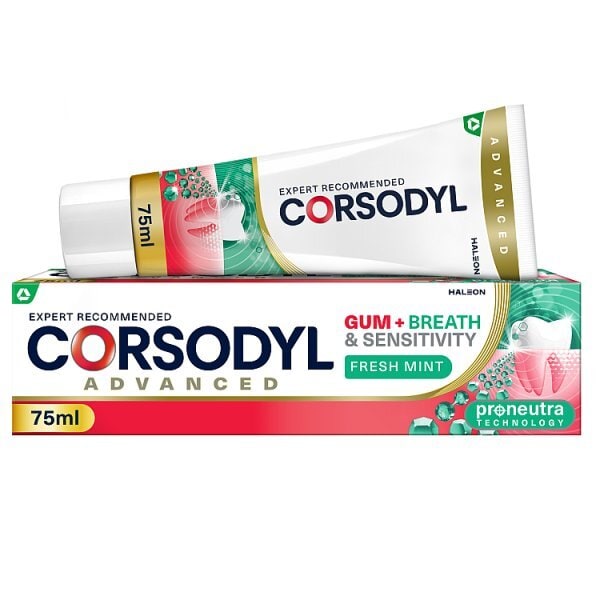 Corsodyl Gum+ Breath & Sensitivity Toothpaste 75Ml