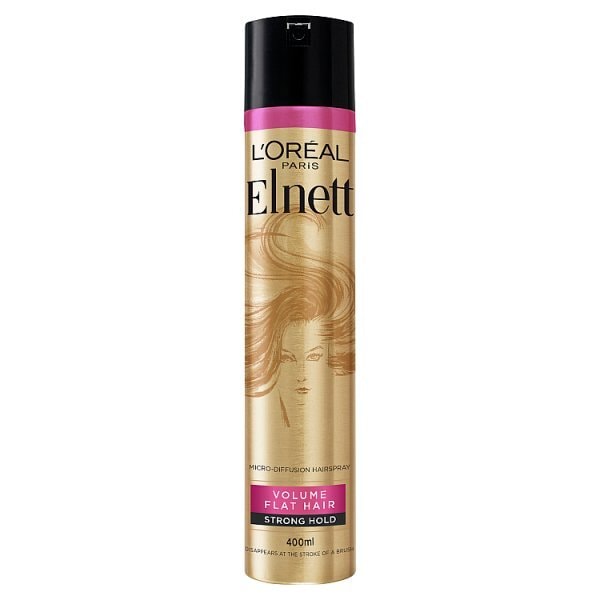L'Oreal Hairspray Elnett Volume Flat Hair Strong Hold 400ml