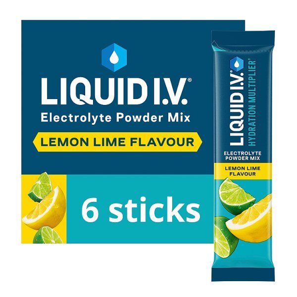 Liquid Iv Electrolyte Powder Mix Lemon Lime X6