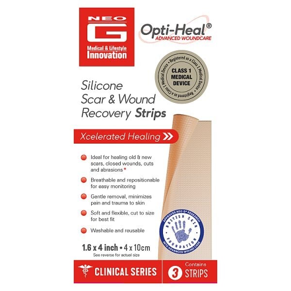 Neo G Opti-Heal Silicone Wound & Scar Recovery Strips