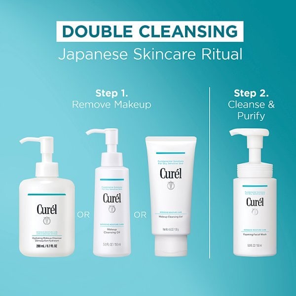 Curel Foaming Facial Wash 150Ml