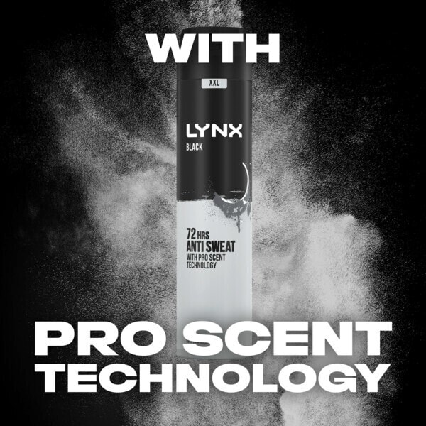 Lynx XXL Black 72hour Anti-Perspirant Deodorant Spray 250 ml