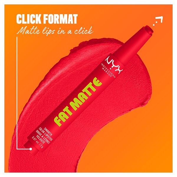 NYX Professional Makeup Fat Matte Lipstick, Fuzzy Flame