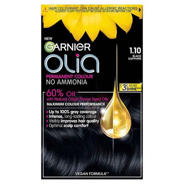 Garnier Olia 1.10 Black Sapphire Permanent Hair Dye