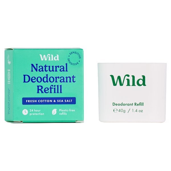Wild Cotton & Sea Salt Sensitive Deodorant Refill 40g