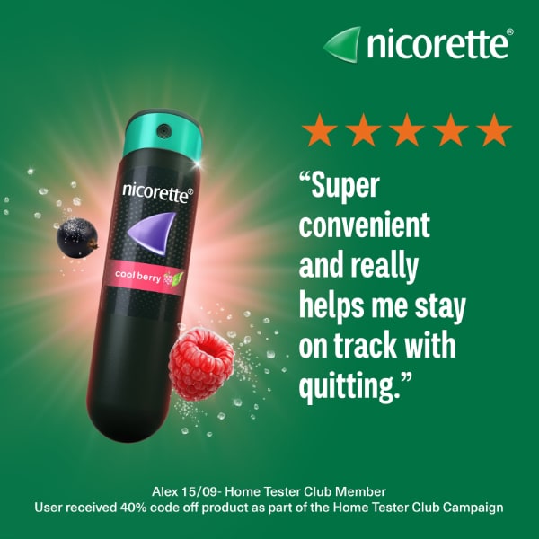 Nicorette QuickMist Berry 1mg Mouthspray Duo (Stop Smoking)