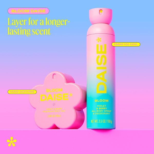Daise All Body Spray & Deodorant Bloom Violet & Berry 120 Ml