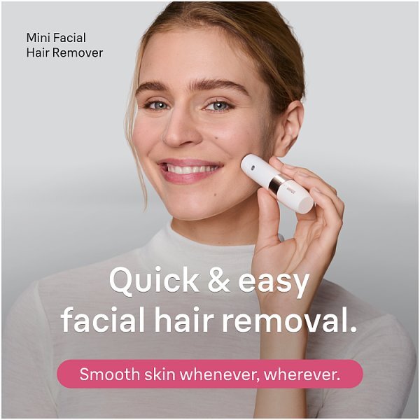 Braun Mini Hair Remover, Face Trimmer, Fs1000, White