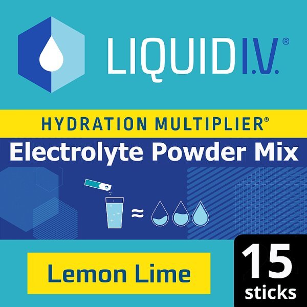 Liquid Iv® Electrolyte Powder Mix Lemon Lime X15