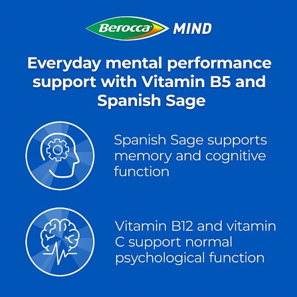 DNR Berocca Mind Citrus Flavour 15 Effervescent Tablets