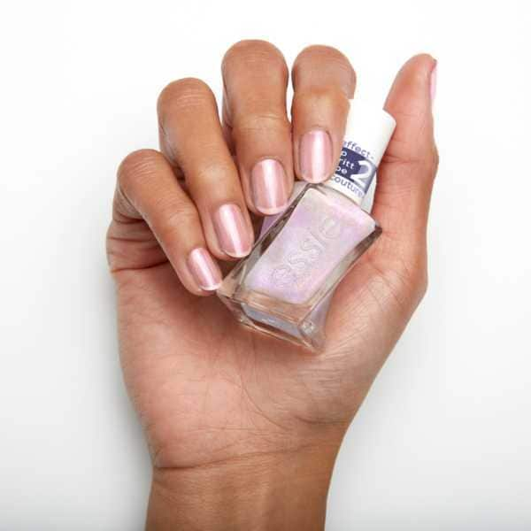 essie Gel Couture Metallic Glaze Top Coat 563 Blushed Metal