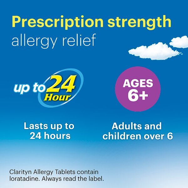 Clarityn Allergy & Hayfever Prescription Strength 60 Tablets