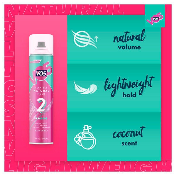 VO5 Flexible Hold Hairspray 400ml