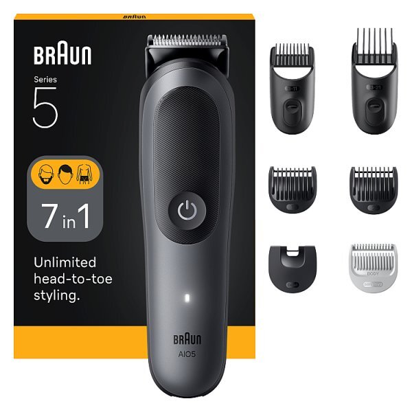 Braun All-In-One Kit, 7In1 Grooming, Body Trim, Aio5520