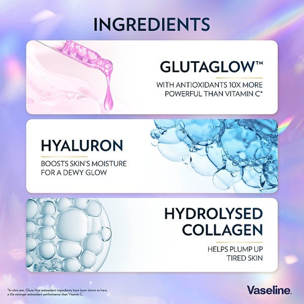Vaseline Gluta-Hya Overnight Radiance Serum Burst Lotion 200 ml
