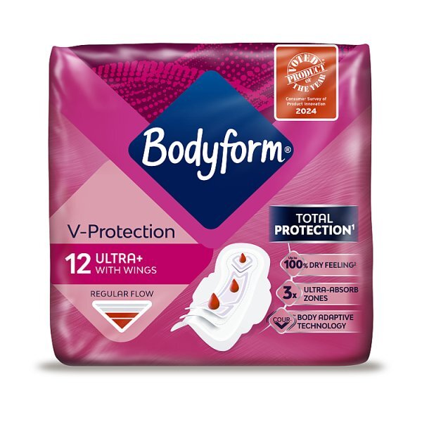 Bodyform Ultra Normal Sanitary Towels Wings 12 pack