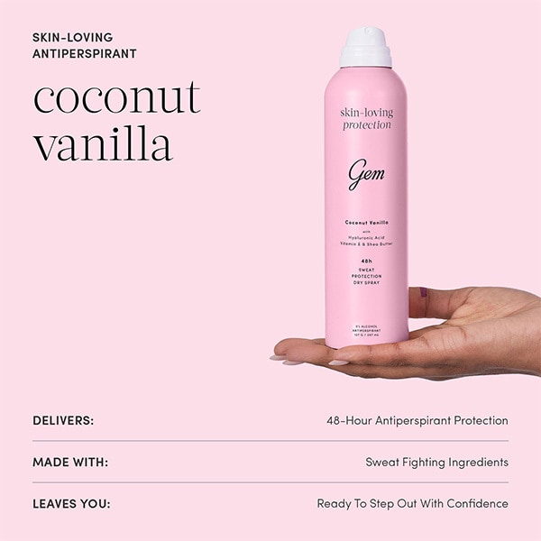 Gem Skin-Loving Deodorant: Coconut Vanilla 200ml
