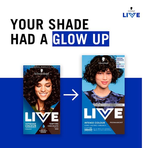 Schwarzkopf LIVE 880 Tempting Chocolate Permanent Hair Dye