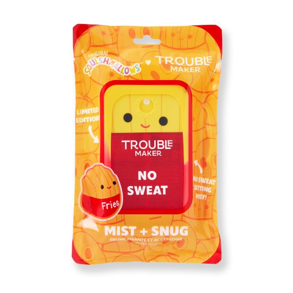 Trouble Maker x Squishmallows Floyd the French Fry No Sweat Setting Mist with Snug