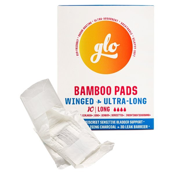 Flo Bamboo Ultra-Long Pads For Sensitive Bladder (10 Pads)