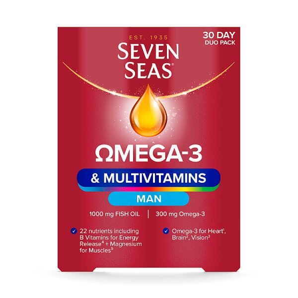 Seven Seas Omega 3 & Multivitamins Man Duo Pack