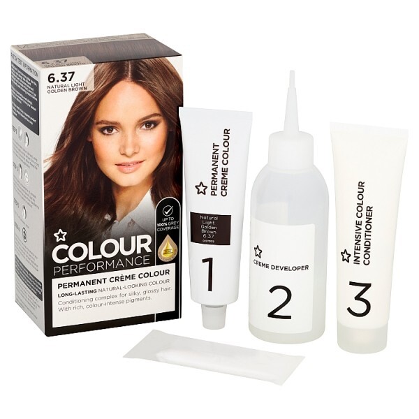 Superdrug Performance Permanent Hair Dye L Golden Brown 6.37