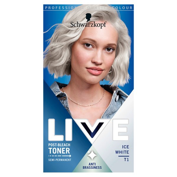 Live Ice White Hair Toner Post Bleach Semi-Permanent T1