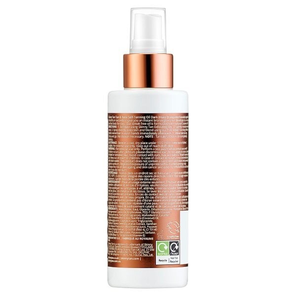 Skinny Tan Tan & Tone Self Tanning Oil Dark 145Ml