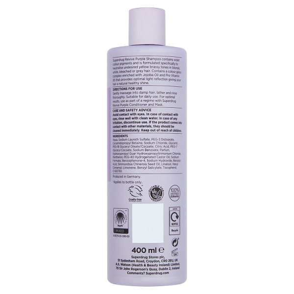 Superdrug Revive Purple Shampoo 400ml