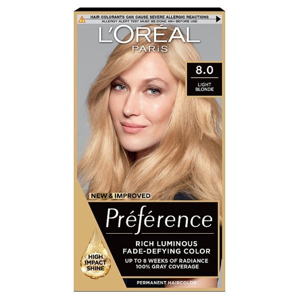 Preference Infinia 8 California Natural Mid Blonde Hair Dye