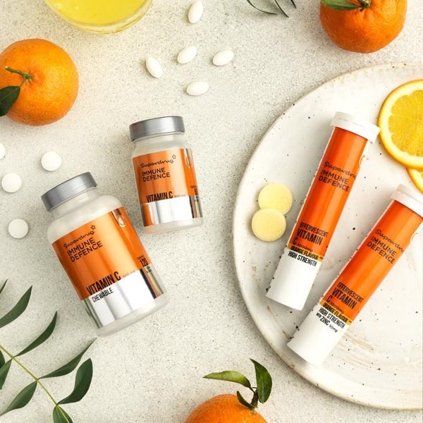 Superdrug Vitamin C 1000mg Orange Effervescent Tablets x 20
