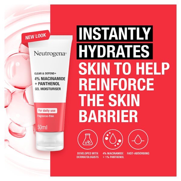 Neutrogena® Clear & Defend+ Gel Moisturiser 50Ml