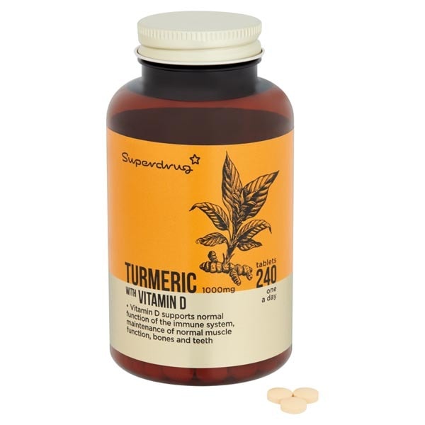 Superdrug Turmeric 1000mg 240 Tablets