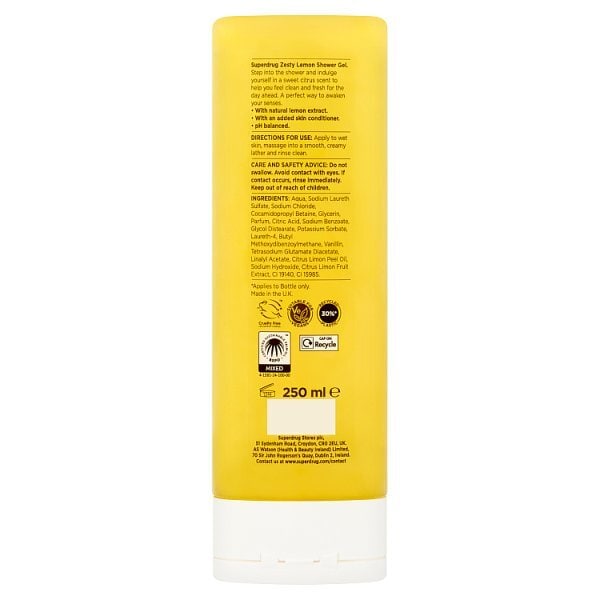 Superdrug Zesty Lemon Shower Gel