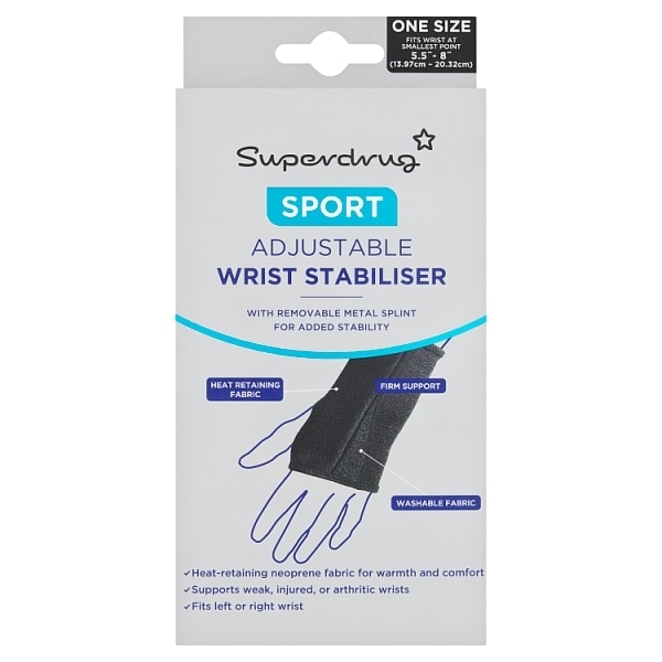 Superdrug Sport Adjustable Reversible Wrist Brace