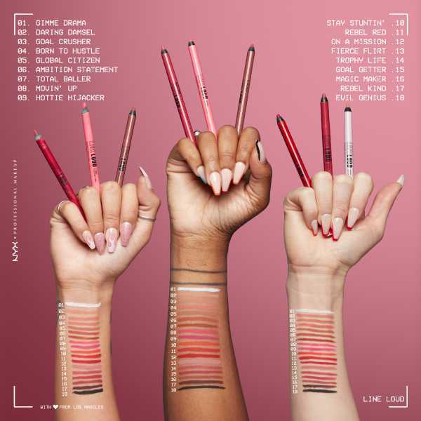 Nyx Professional Makeup Line Loud Lip Liner Daring Damsel