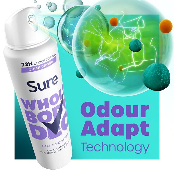 Sure Women Rio Coconut 72hr Whole Body Deodorant Spray 150ml