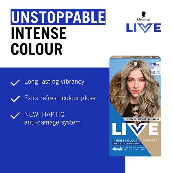 Schwarzkopf LIVE L26 Nude Bronde Permanent Hair Dye