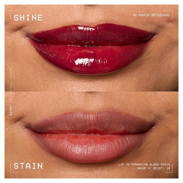 NYX Professional Makeup Lip IV Hydrating Lip Stain Gloss Mauve N Moist