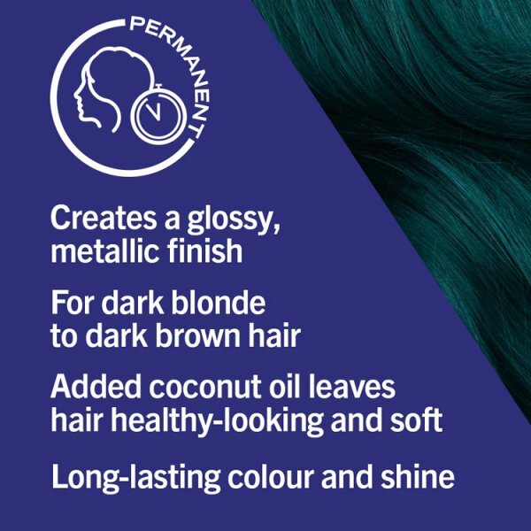LIVE Urban Metallics Permanent Green Hair Dye Midnight Jade