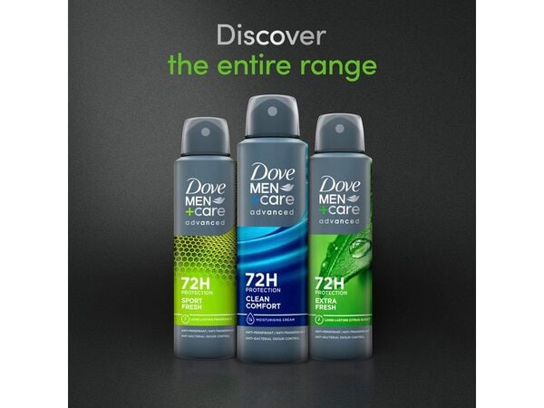 Dove Men+Care Advanced Extra Fresh Anti-Perspirant Aerosol 150 ml