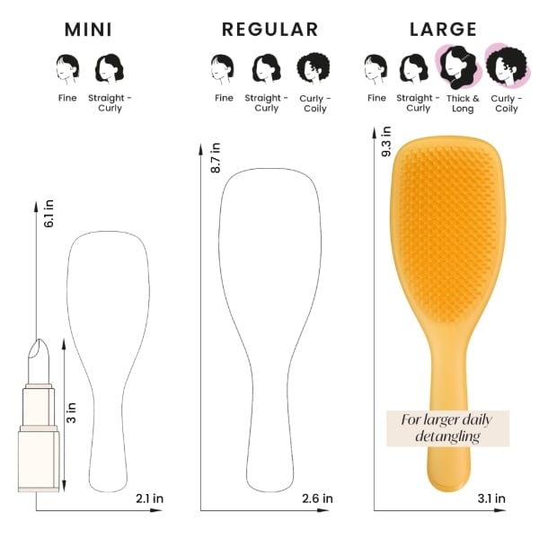 Tangle Teezer Large Ultimate Detangler Fine Yellow