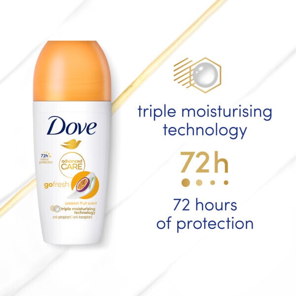 Dove Adv Antiperspirant Deodorant Roll on Passion fruit 50ml