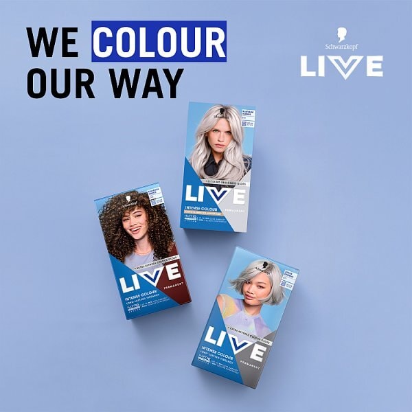 Schwarzkopf LIVE B15 Platinum Blonde Permanent Hair Dye