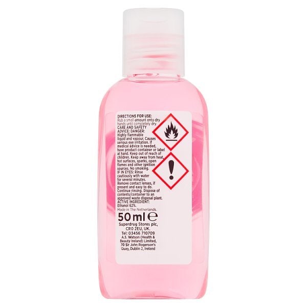 Superdrug Strawberry & Raspberry Antibacterial Hand Gel 50ml