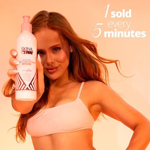 SKIN TAN GLOW GRADUAL BLUSH MED 280ML