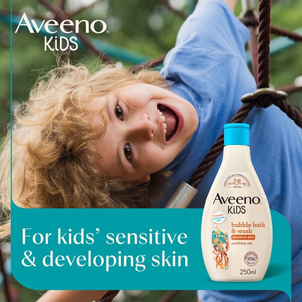 Aveeno Kids Bubble Bath & Wash 250Ml