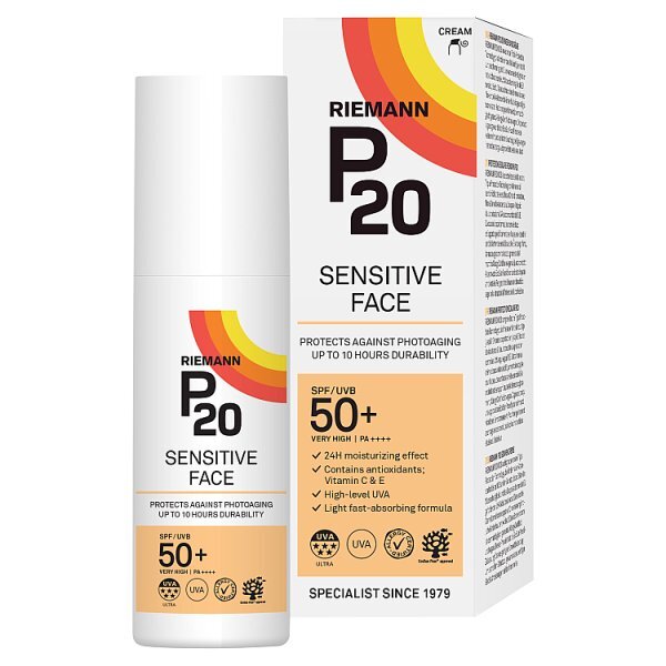 P20 Riemann Sensitive Face Suncream SPF50+ 50G